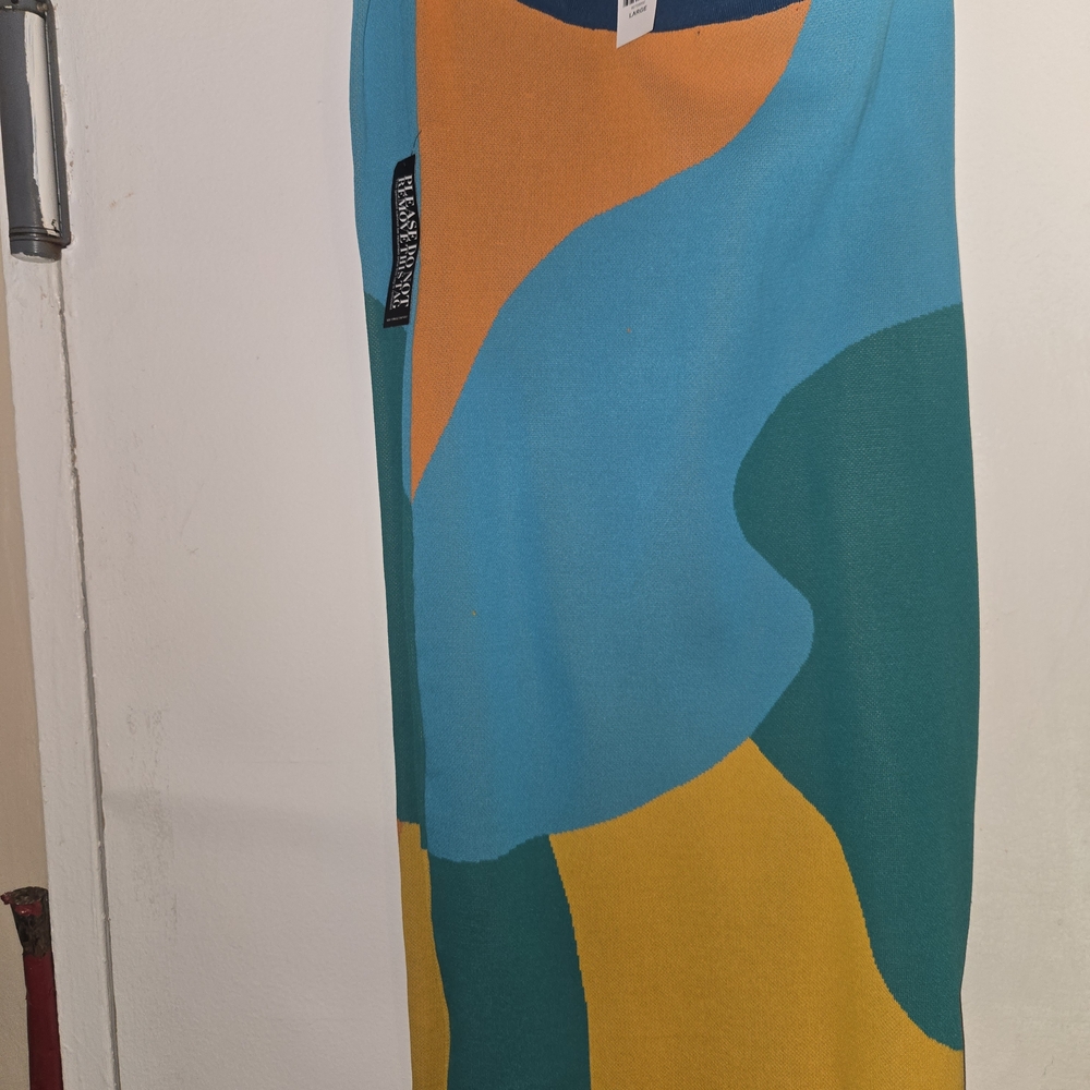 New York & Company Multicolor Pencil Skirt